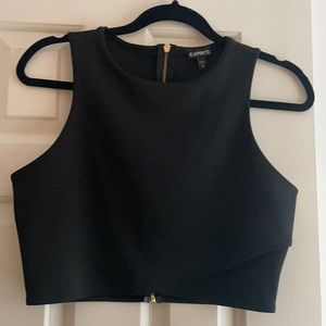 NWOT Express Crop Top with back cut out